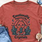 Emotionally Supported By Crystals T-Shirt
